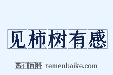 见柿树有感是什么意思的图片